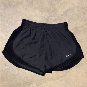 Nike Women's Gray, Black Dri-Fit Athletic Running Shorts Small